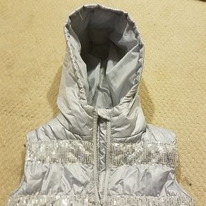 Girls silver vest